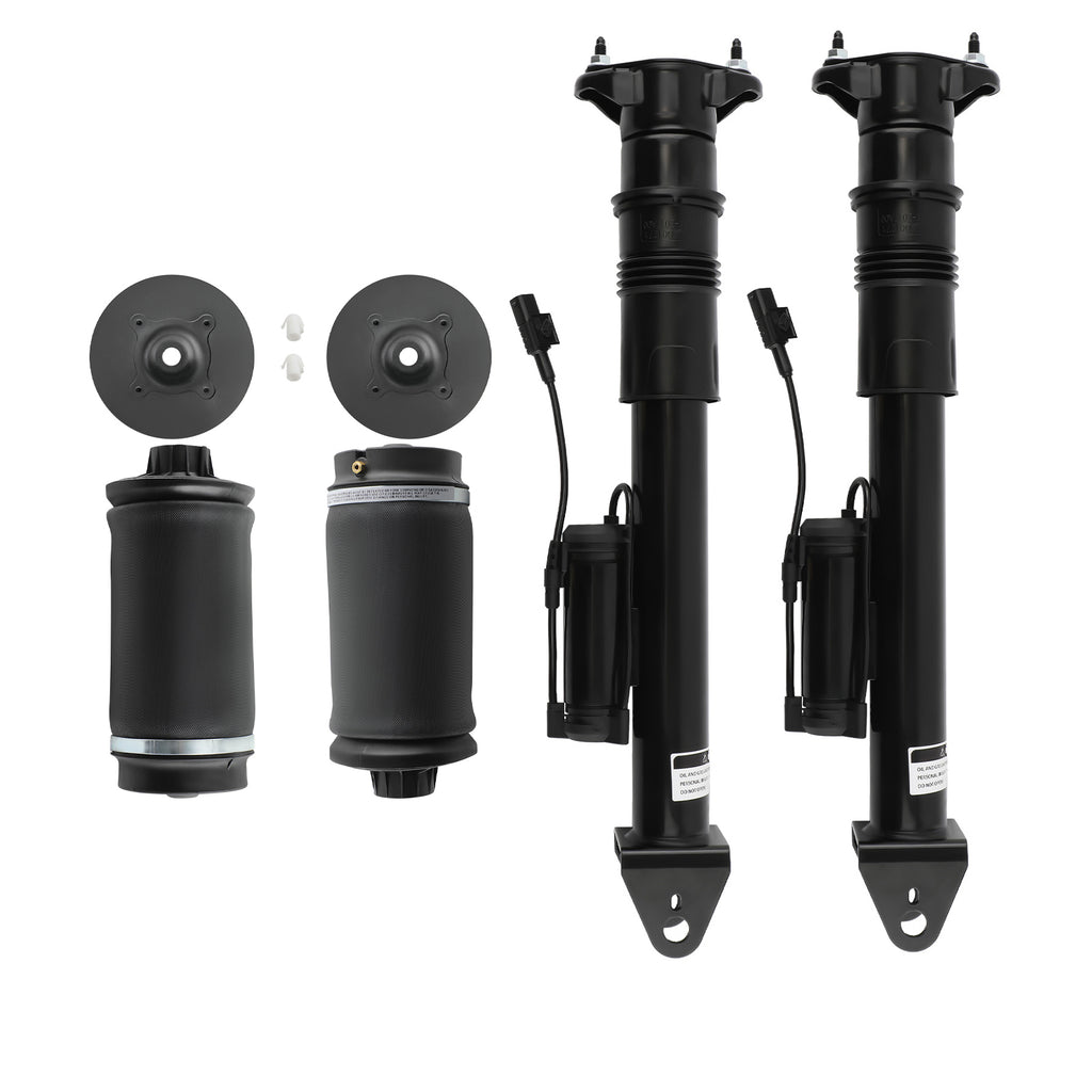 Achter 2x Schokdempers + 2x Luchtvering geschikt voor Mercedes GL ML Klasse X164