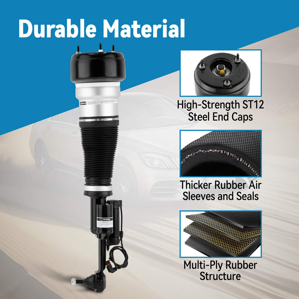Air Suspension Strut Shock Absorber Front Left compatible for Mercedes-Benz S-Class W221 4-Matic