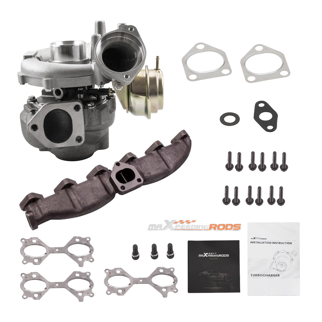 Turbo met uitlaatspruitstuk geschikt voor BMW X5 3.0d E53 160KW 218HP 11657791046 753392