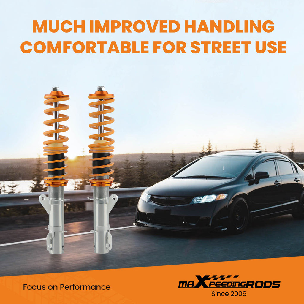 Compatible for Audi TT compatible for FWD 98-06 - MK1 - Height Adjustable MaXpeedingrods Coilovers Shocks