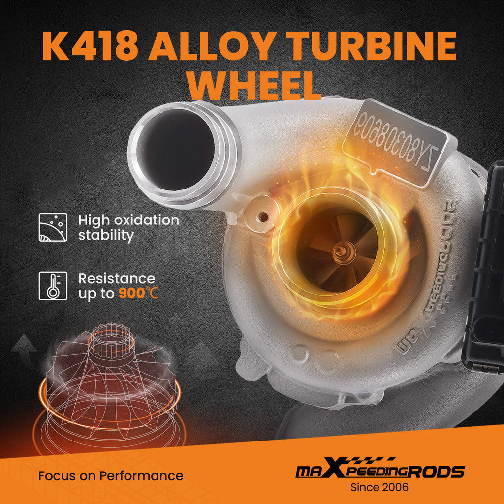 Turbolader kompatibel med Dodge Sprinter 3.0L CDI OM642 68019589AA GTA2056GVK Turbo