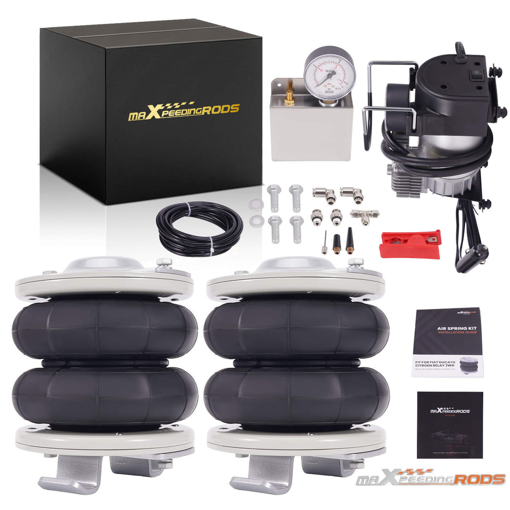 Air Suspension Kit w/ Compressor compatible for Fiat Ducato compatible for Peugeot Boxer 1994-2024 4000kg