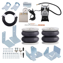 2x Luchtveer balg + 12V Compressor Kit geschikt voor Ford Transit 2001- 4000 KG