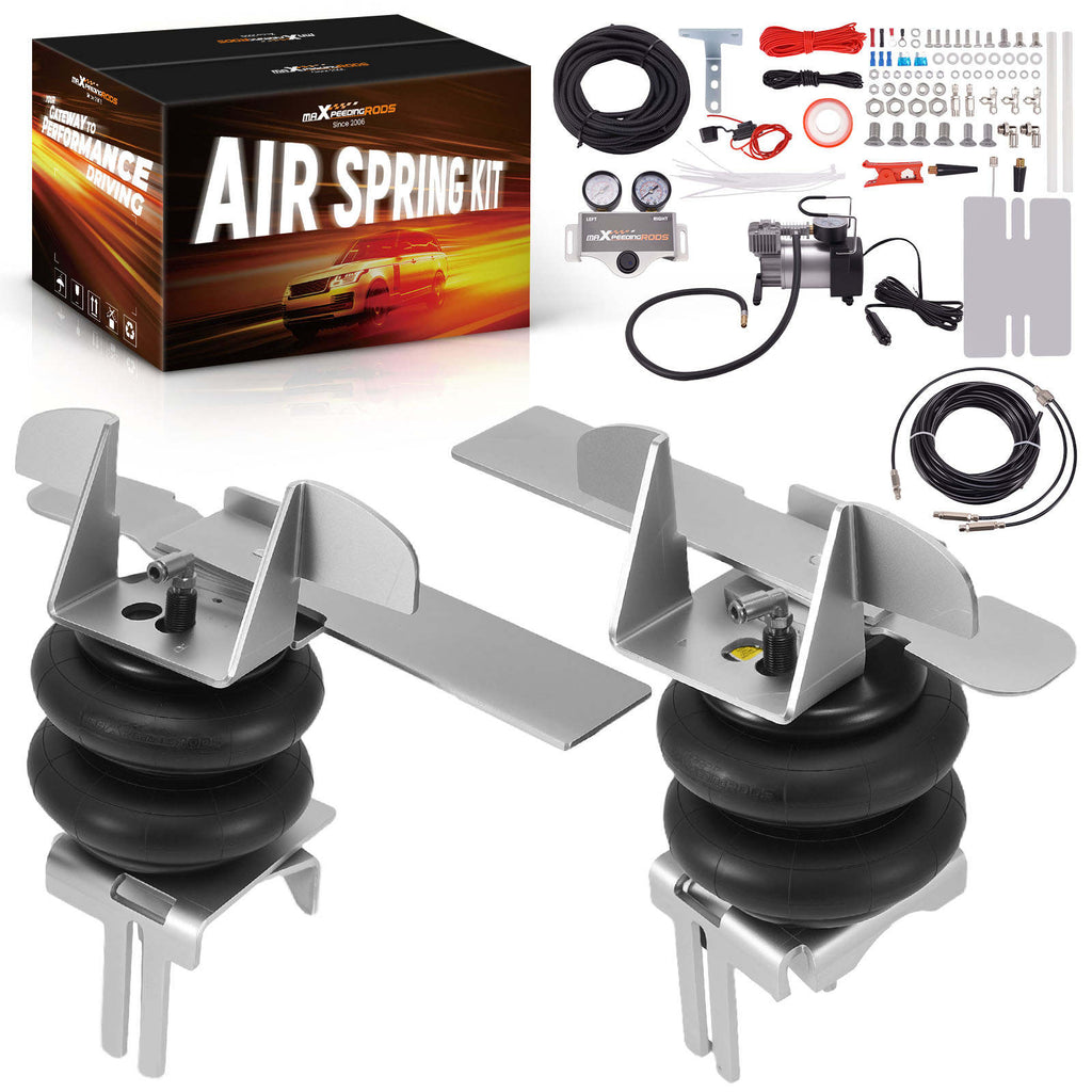 Air Spring Bag Suspension Kit W/ Dual Gauge compatible for VW Crafter LT35 2006-2017 Rear