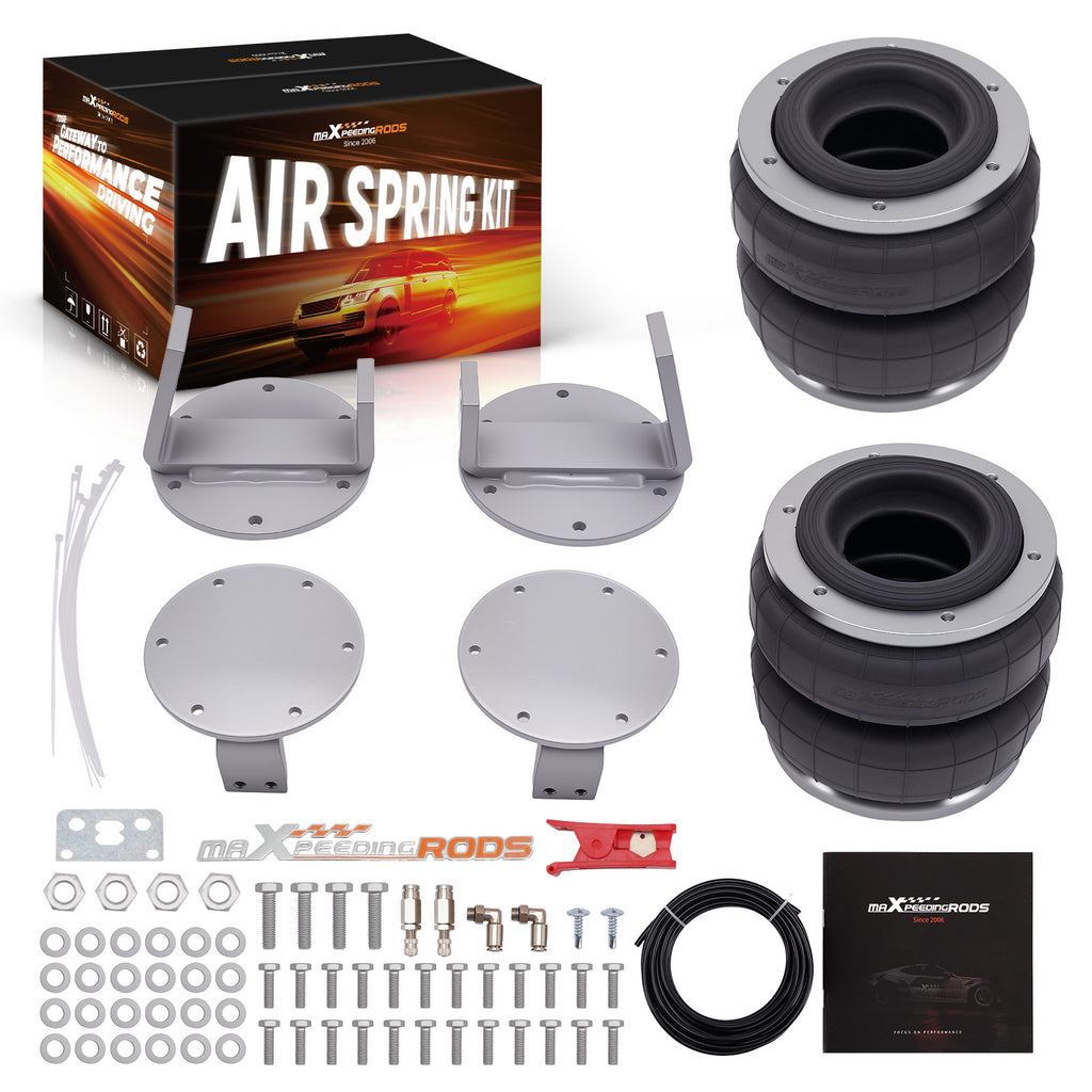 Luchtvering + Brackets Luchtveer balg Helper Kit geschikt voor Toyota Hilux 4WD 2015-