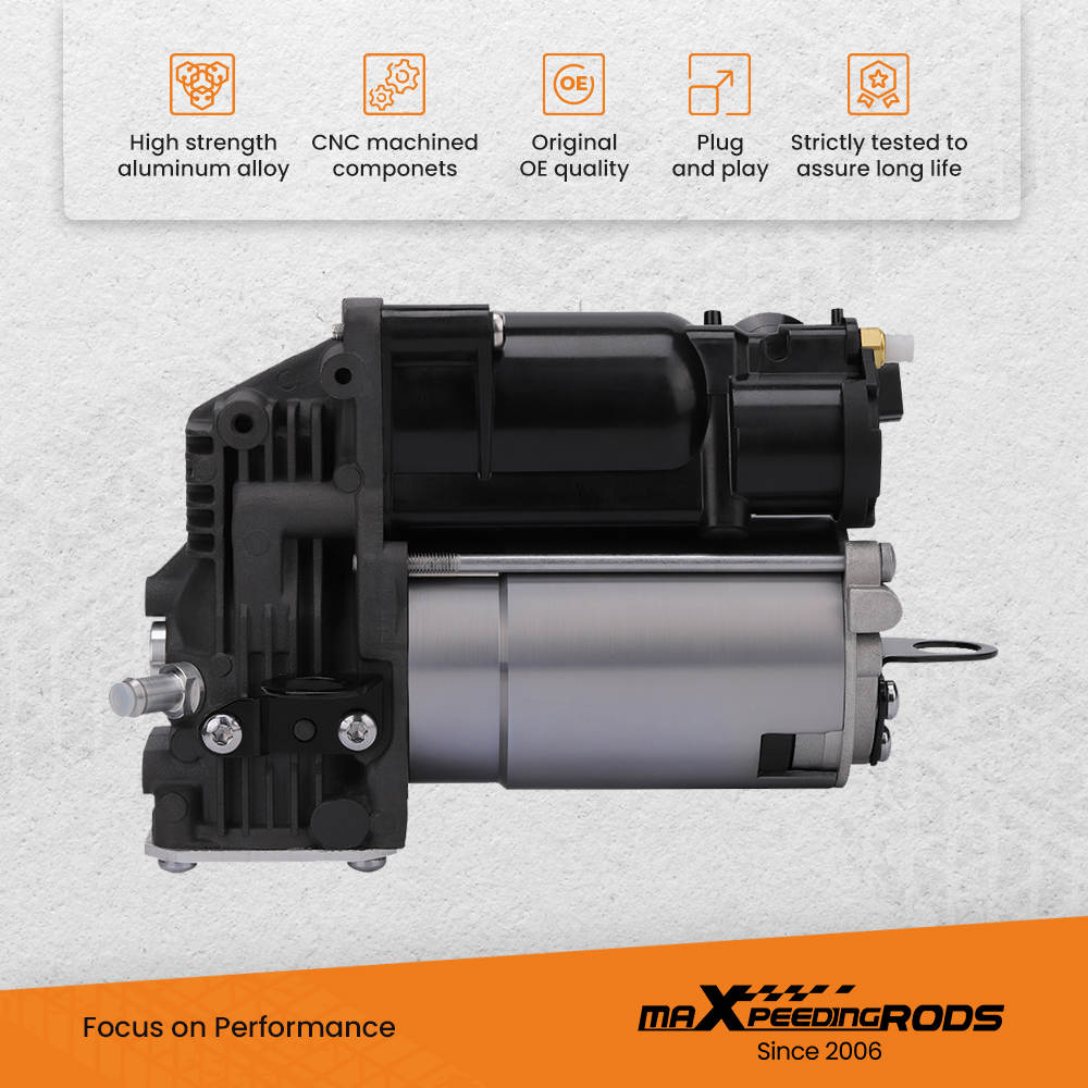 Air Suspension Compressor Pump + Relay compatible for Mercedes Benz 4Matic GL450 1663200104