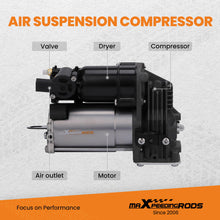 Lataa kuva Galleria-katseluun, Air Suspension Compressor Pump + Relay compatible for Mercedes Benz 4Matic GL450 1663200104