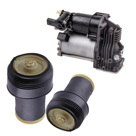 Geschikt voor Bmw x5 x6 e70 e71 e72 37126790078 2x Luchtveer achter + Compressor