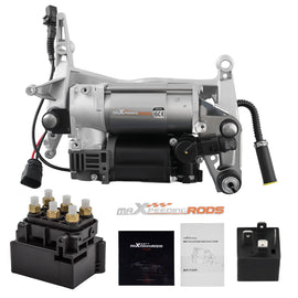 Luchtveringcompressor met Beugel + Klep Block geschikt voor Audi Q7 4L 4LB 4L0698007