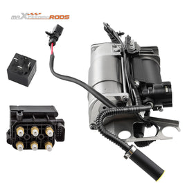 Luchtveringcompressor + Klep geschikt voor VW Touareg geschikt voor Porsche Cayenne 955 95535890105