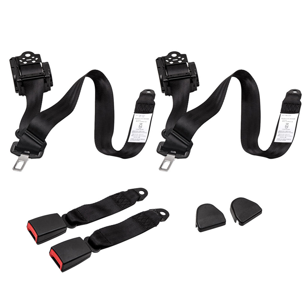 2 Retractable 3 Point Seat Belts geschikt voor Jeep Cj Yj Wrangler 1982-1995