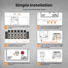 Ladda upp bild till gallerivisning, 7P 2AATS Automatic Transfer Switch generator rapid supply for power outage