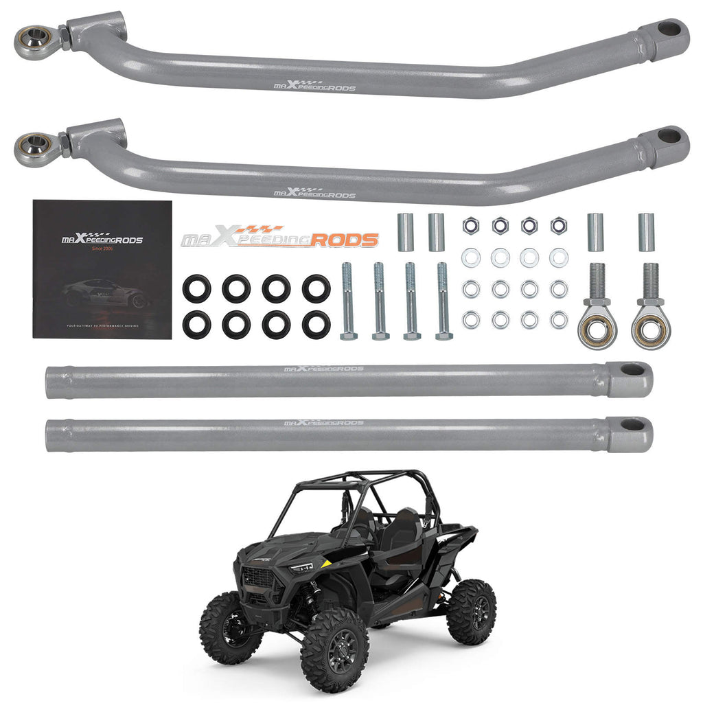 Sett med øvre og nedre radiusstag med stor bakkeklaring, kompatibelt med Polaris RZR 1000 XP EPS 2015