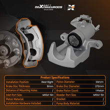 Ladda upp bild till gallerivisning, Brake Caliper Rear Right compatible for Renault Megane MK2 MK3/4 03-On Scenic Fluence Clio