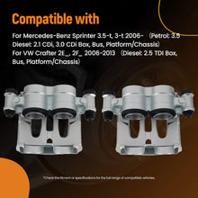 Indlæs billede til gallerivisning 2x Front Brake Calipers compatible for VW Crafter compatible for Mercedes-Benz Sprinter 3.5-t, 3-t 2006-