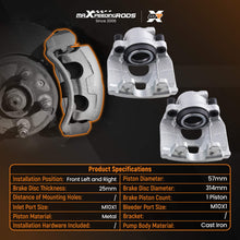 Indlæs billede til gallerivisning Front Left Right Brake System compatible for Audi A4 Allroad A5 2007-17 344302 430571 314mm