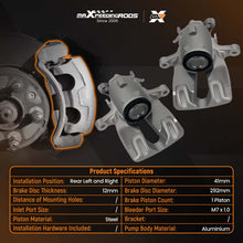 Ladda upp bild till gallerivisning, 2x Brake Caliper Rear Left+Right compatible for Vauxhall Insignia Mk I (A) G09 2.0 13390034