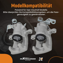 Last inn bildet i Galleri-visningsprogrammet, 2x Rear Brake Caliper compatible for Opel Astra H GTC Twintop 2004-2014 93179156 93179157