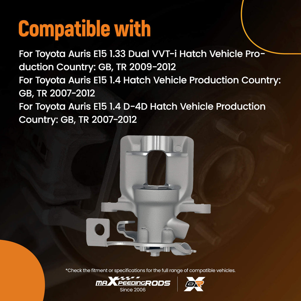 Høyre bakre bremsekaliper kompatibel med Toyota Auris E15 og Corolla E15 2007–2014 47830-02100