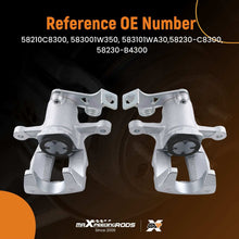Lataa kuva Galleria-katseluun, Pair Brake Caliper Rear Left Right compatible for Hyundai i10 1.0 1.2 i20 1.4 58210C8300