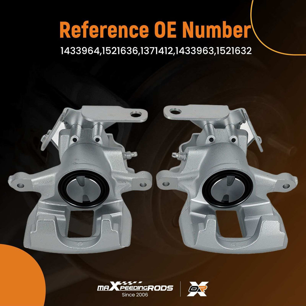 Rear Brake Caliper Pair compatible for Ford Transit MK7 Tourneo 2006-2014 1521632 1433963