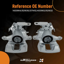 Ladda upp bild till gallerivisning, Rear Brake Caliper Pair compatible for Ford Transit MK7 Tourneo 2006-2014 1521632 1433963