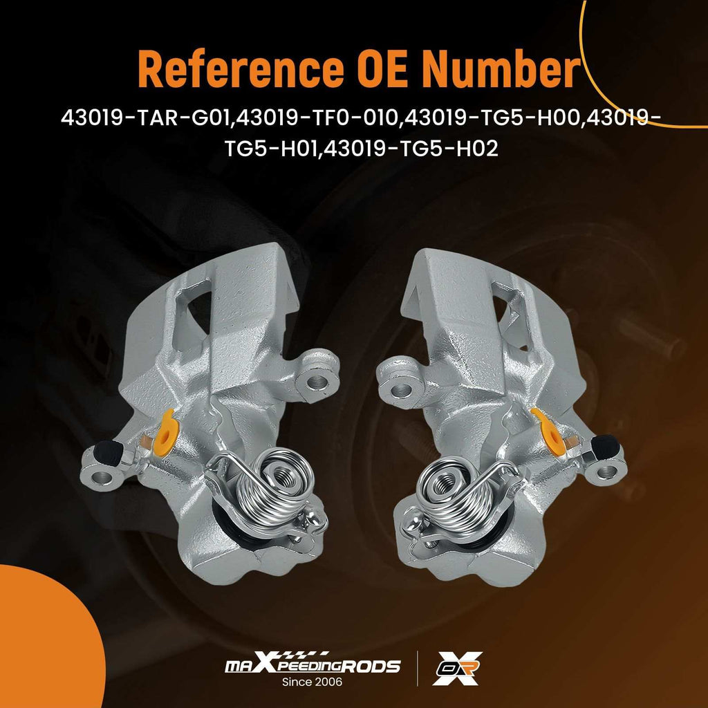 2 Rear Disc Brake Calipers compatible for Honda Jazz MK3 2008-2015 1.2 1.3 1.4 740091 239mm