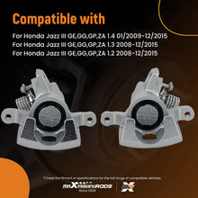 Last inn bildet i Galleri-visningsprogrammet, 2 Rear Disc Brake Calipers compatible for Honda Jazz MK3 2008-2015 1.2 1.3 1.4 740091 239mm
