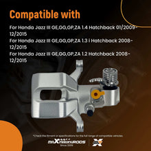 Lataa kuva Galleria-katseluun, Rear Brake Caliper Right Side compatible for Honda Jazz MK3 1.2 1.3 1.4 2008-2015 239mm