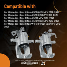 Lataa kuva Galleria-katseluun, 2x Rear Brake Caliper compatible for Mercedes-Benz Citan W415 compatible for Renault Kangoo 7701209867