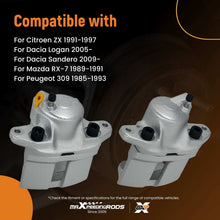 Indlæs billede til gallerivisning Brake Caliper Left + Right Front compatible for Renault Clio Twingo Logan 7701201965 48mm