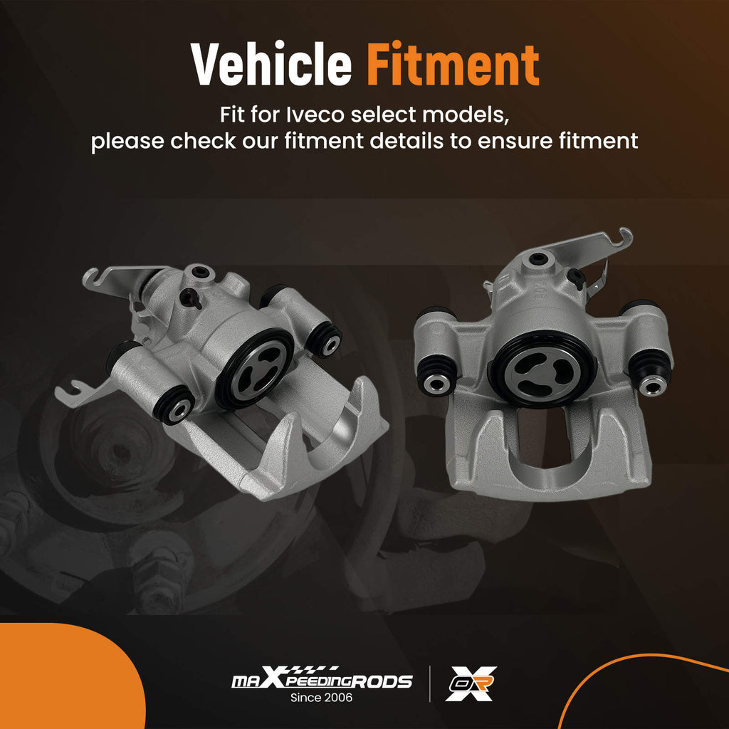 Pair Brake Caliper Rear Left + Right compatible for Iveco Daily Mk3 Mk4 1999-2014 42548181