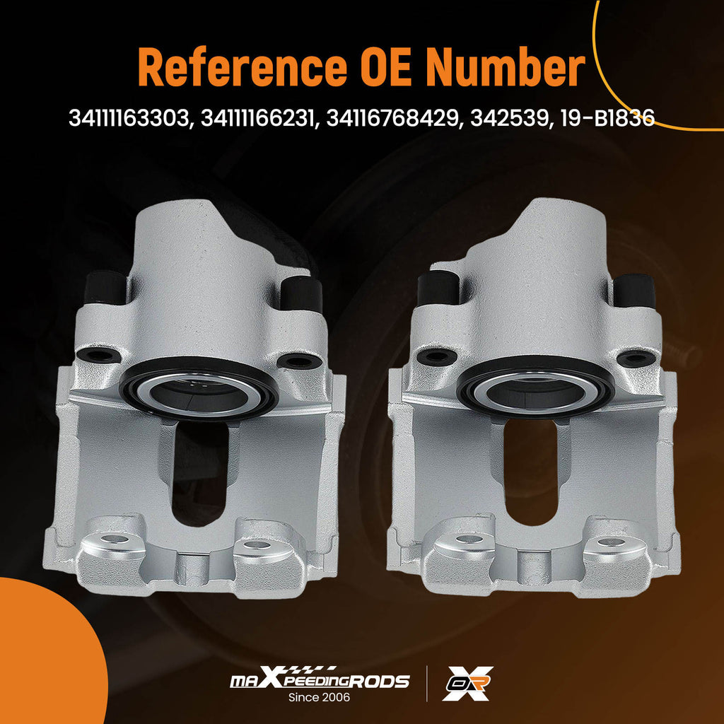2x forbremskalpper kompatible med BMW 5-serie E39 530d 535i stasjonsvogn 34111163303