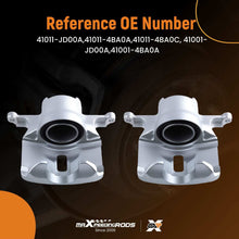 Last bildet i gallerivisningen, 2 Front Left Right Brake Caliper compatible for Nissan Qashqai MK I X-Trail T31 2007-2013