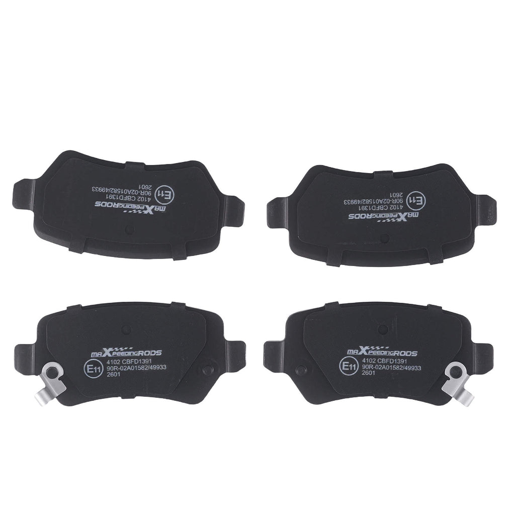Front Rear Brake Discs and Pads Kit compatible for Opel Astra G H Meriva B 2002-2017 569066