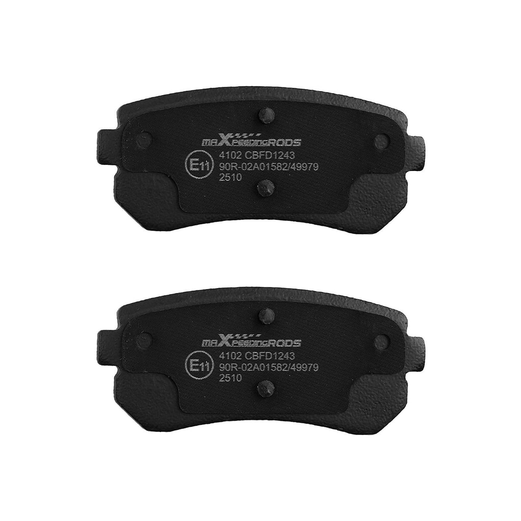 Brake Discs Pads Rear compatible for Kia Ceed ED 1.6 CRDi 115 128 2006-2012