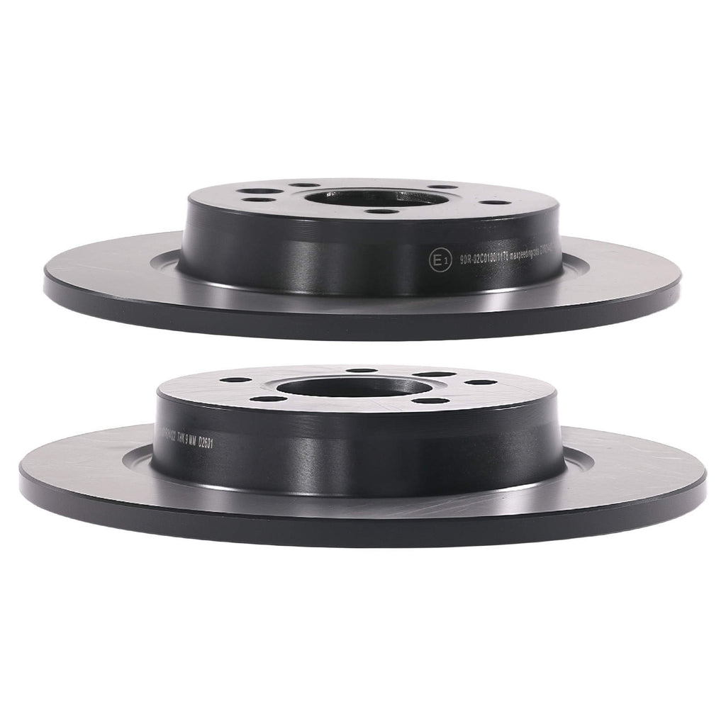 Rear Brake Discs Pads Set compatible for Volvo V50/Compatible for Ford Focus Estate 2003-2012 1324300