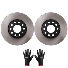 2 voor Remschijven geschikt voor Audi 100 A4 A6 geschikt voor Skoda Superb 1990-2013 Black