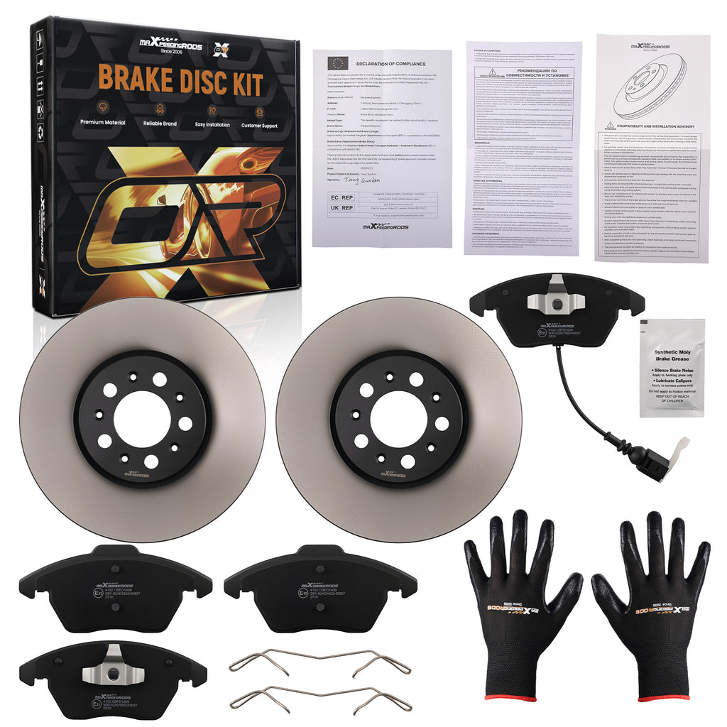 Voor Remschijven + Pads geschikt voor Skoda Rapid 1.6 2013-2022 288mm