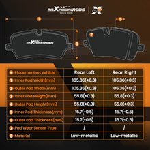 Last bildet i gallerivisningen, 2pcs Solid Rear Brake Discs Pads Set compatible for VW Golf/Audi A3 2004-2012 1K0615601AD