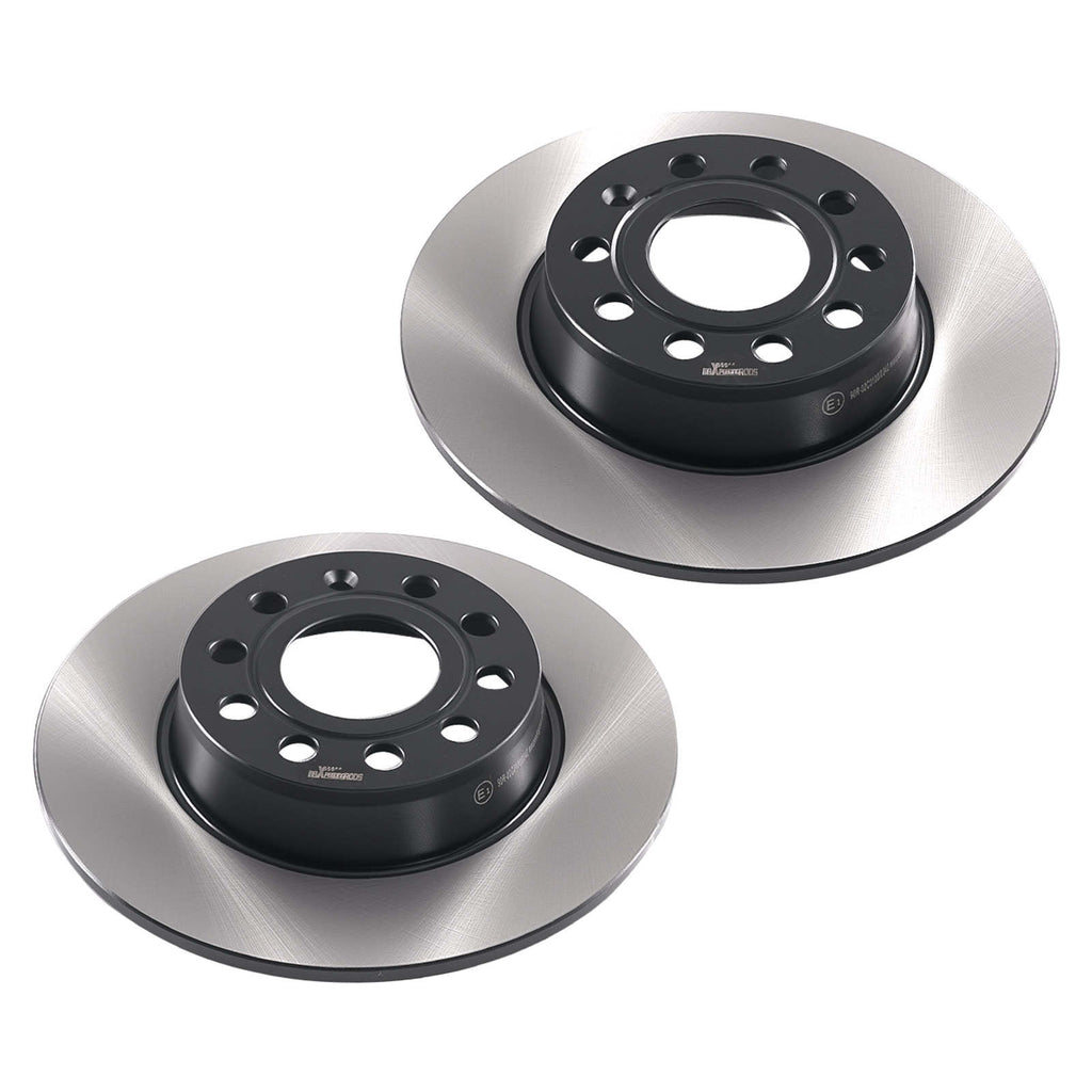Rear Brake Discs Pads Set compatible for Skoda Octavia/Compatible for Seat Leon Estate 2012-20 5Q0615601D