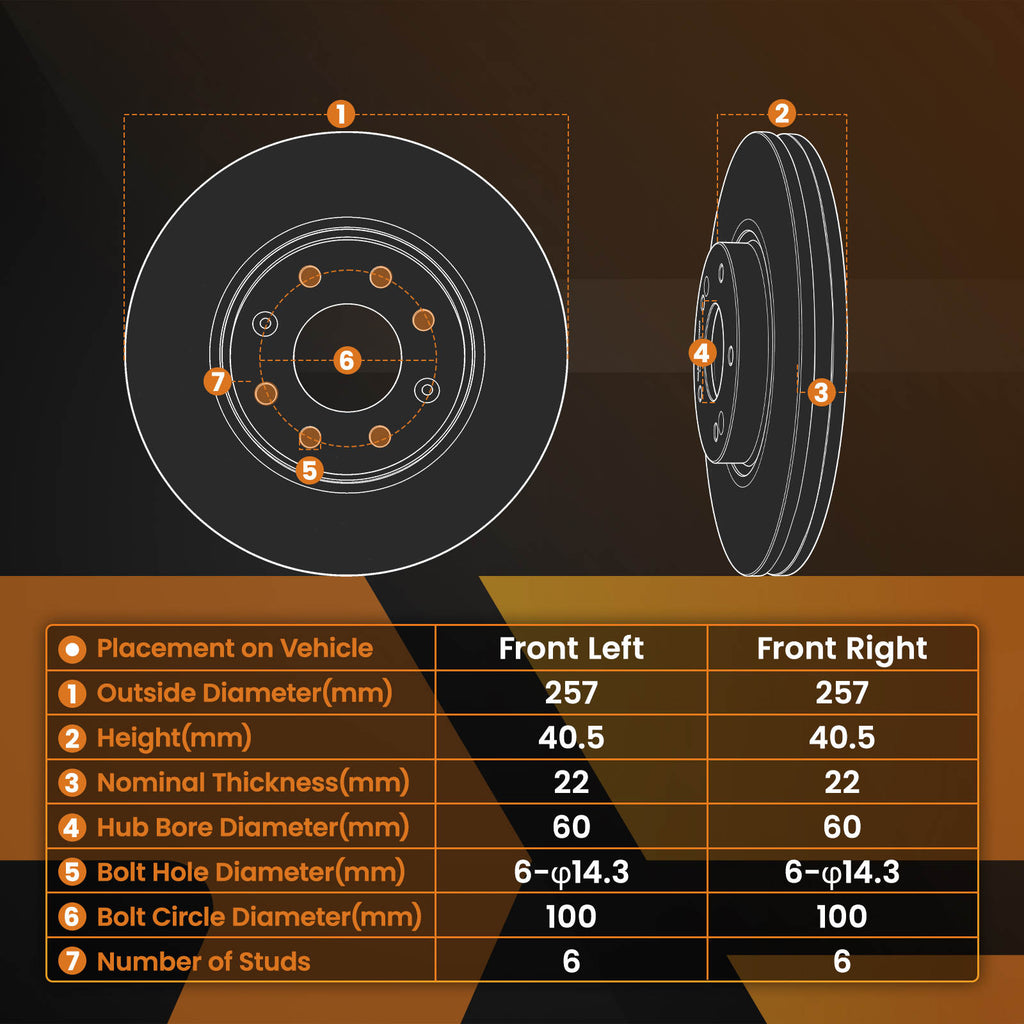Front Brake Discs and Pads compatible for Opel Corsa S07 Adam M13 compatible for Vauxhall Corsa 2006-2019