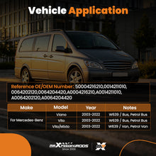 Last bildet i gallerivisningen, New Rear Brake Pads Set compatible for Mercedes Vito Van W639 2003-2022 0004216210