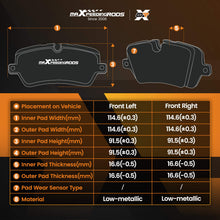 Indlæs billede til gallerivisning Front Brake Pads Set compatible for BMW 1 F20/Compatible for BMW 2 F22/3 F30 2011-2019 34106799805
