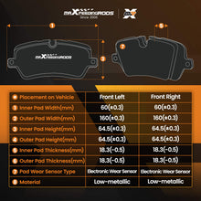Indlæs billede til gallerivisning New Front LeftRight Brake Pads compatible for Seat Leon/Compatible for VW Passat 2012-2024 5Q0698151F