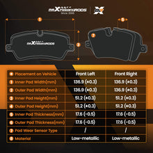 Ladda upp bild till gallerivisning, Front Brake Pads Set compatible for Citroen Berlingo C3 C4 compatible for DS3 Xsara compatible for DS DS3 1610489680