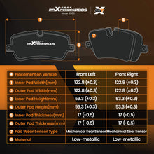 Lataa kuva Galleria-katseluun, Front Brake Pads Set compatible for Vauxhall Adam M13 2012-19/Corsa Mk III (D) S07 2006-14