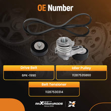 Ladda upp bild till gallerivisning, Belt Tensioner Kit Pulley Bolt compatible for BMW E90/91/92/93 328i 11287535860 11288624196
