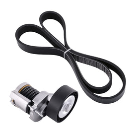 Serpentine belt + belt tensioner geschikt voor VW Golf VI Passat 3C Caddy 030145933M
