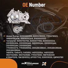 Indlæs billede til gallerivisning Timing Belt + Water Pump Kit compatible for Renault Clio Modus Wind compatible for Dacia Sandero 1.2 16V